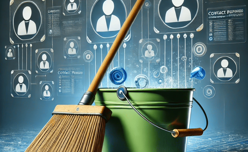 Tools Representing the Cleaning and Organizing of Contact Data in B2B